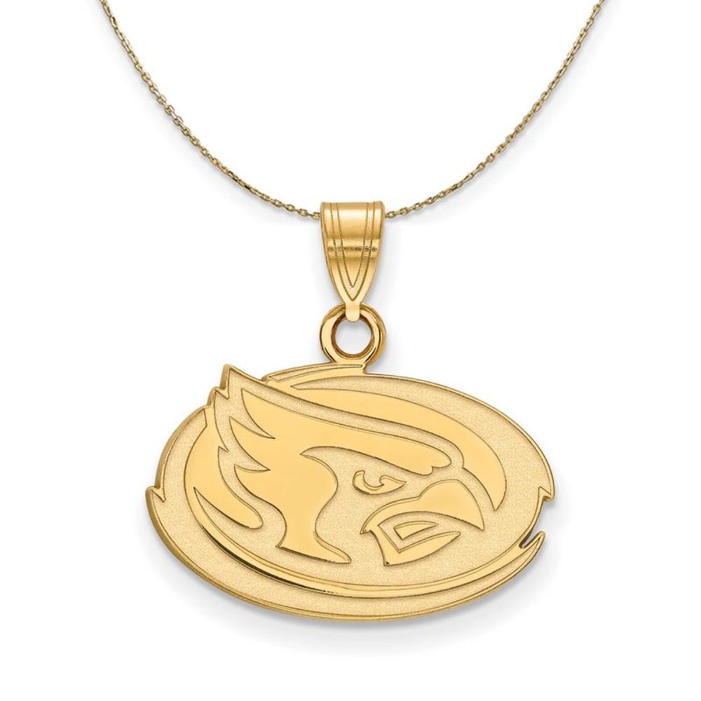 14k Yellow Gold Iowa State Small Necklace - 16 Inch
